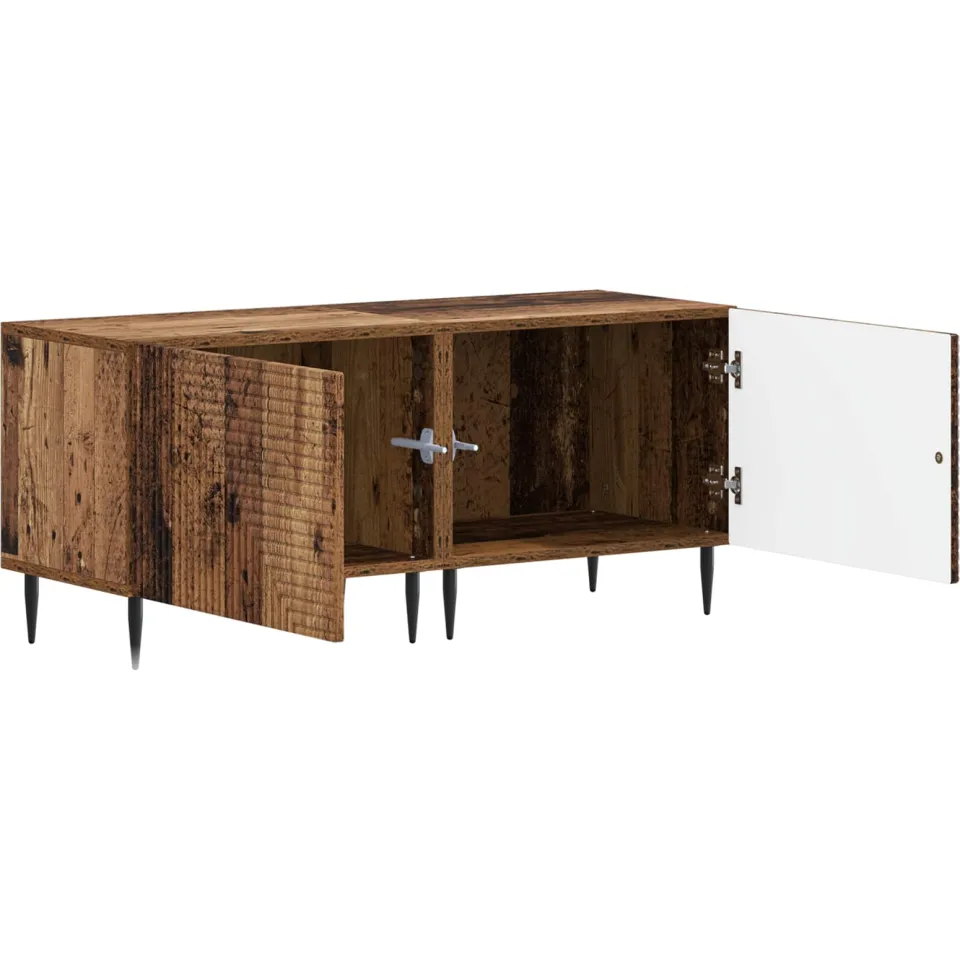 vidaXL Tv-meubel Oud hout Bewerkt hout Bruin