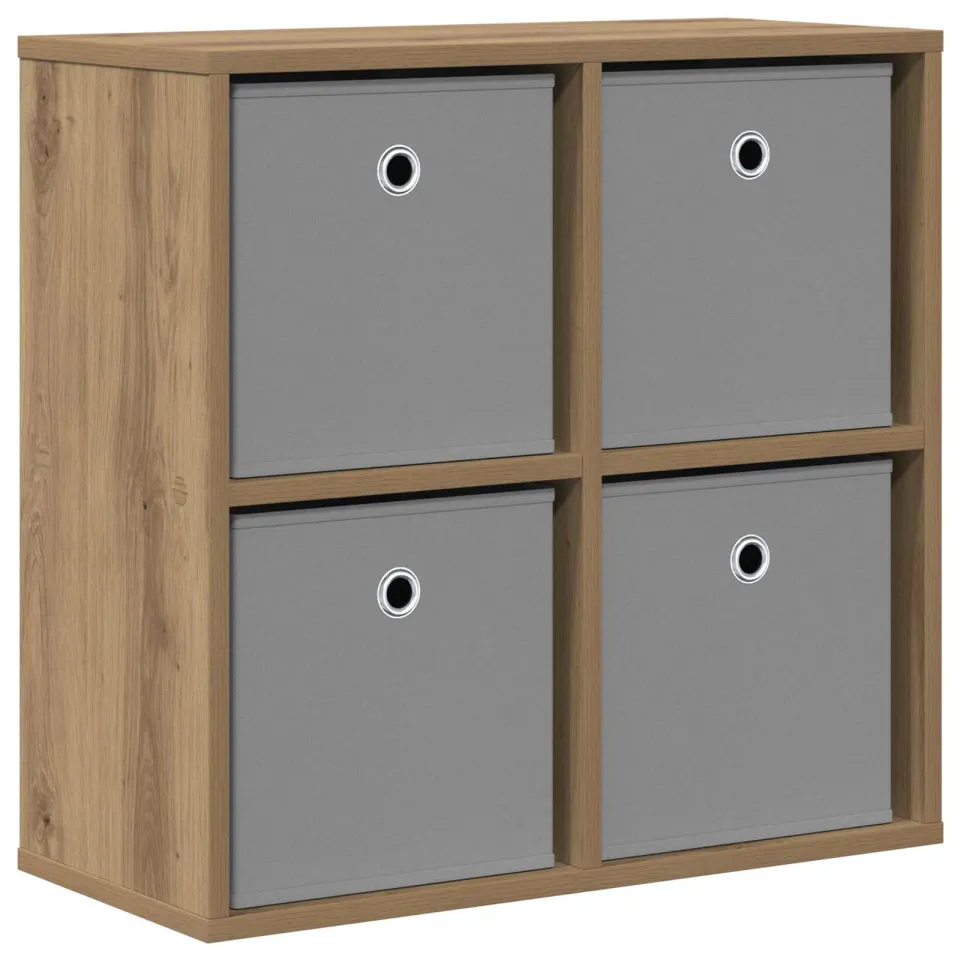 vidaXL Dressoir Artisan Eiken 59,5 x 27 x 57 cm Bruin