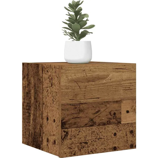 vidaXL Tv-wandmeubelen 2 st 30,5x30x30 cm oud houtkleurig Bruin