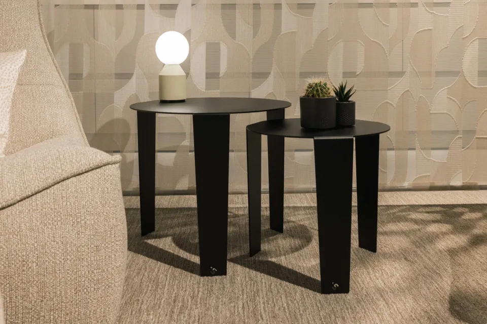 Steelful CASCADO Bijzettafel - Zwart / Groot - Ø50cm x 45cm (Hoogte), foto 3