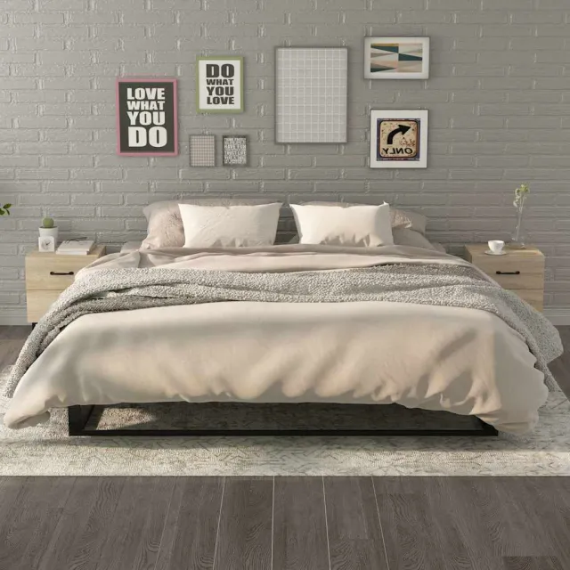 vidaXL Nachtkastjes 2 st 40x35x47,5 cm sonoma eikenkleurig, foto 2