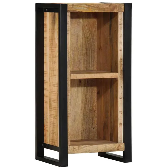 vidaXL Nachtkastje met plank Bruin 40 x 30 x 80 cm Massief mangohout