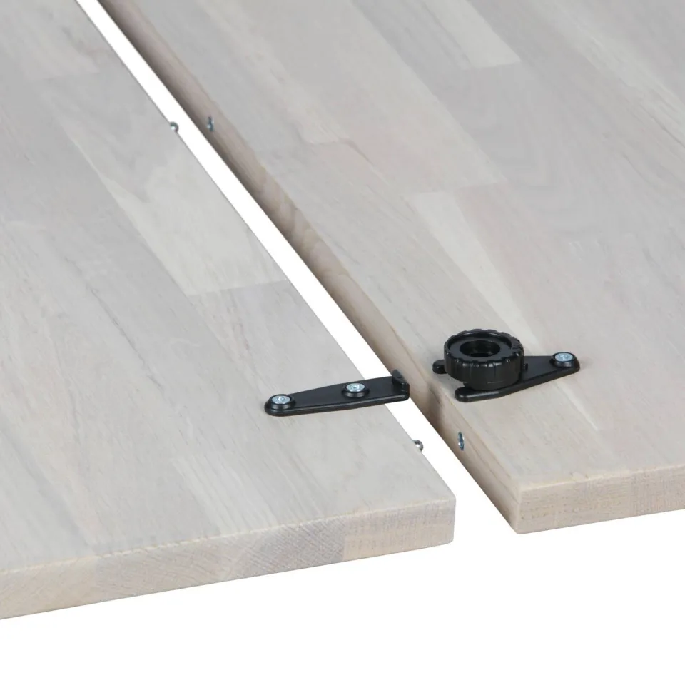 WOOOD Janne Uitschuifbare Eettafel Rond 120Ø cm - Eiken - Dakargrau, foto 6