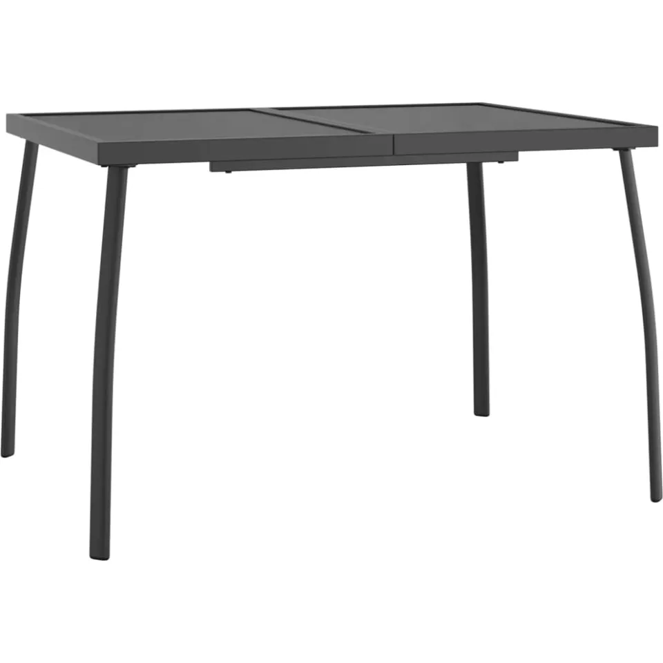 vidaXL Tuintafel 110x80x72 cm staalgaas antracietkleurig, foto 3