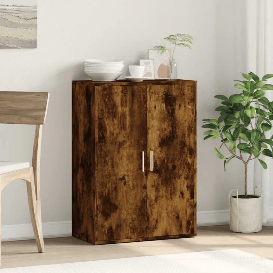 vidaXL Dressoir 60x31x84 cm bewerkt hout gerookt eikenkleurig, foto 2