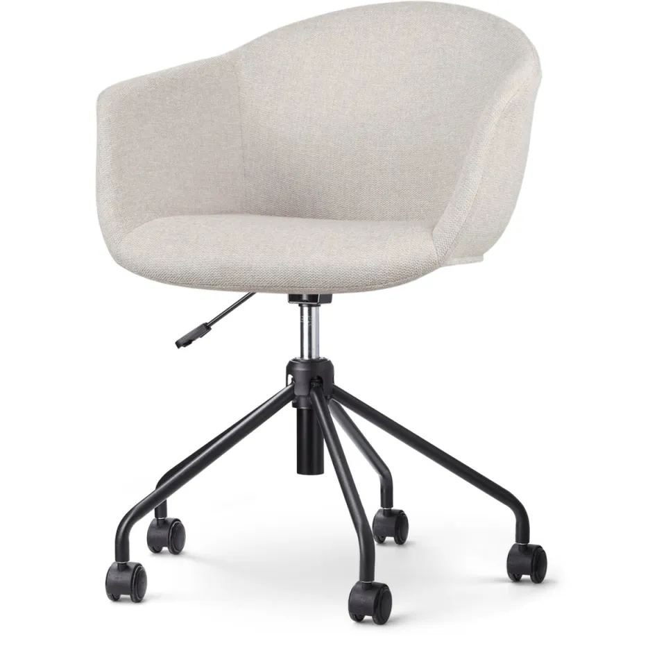Nolon Nout-Otis bureaustoel beige - zwart onderstel