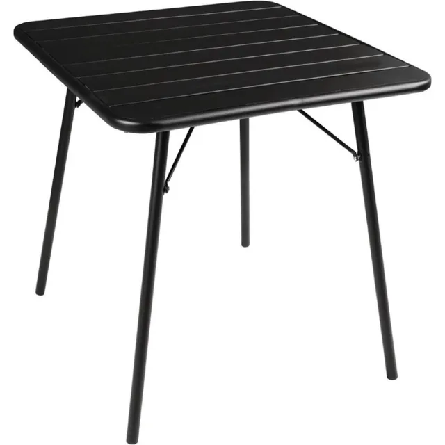 Bolero vierkante stalen tafel zwart 70cm