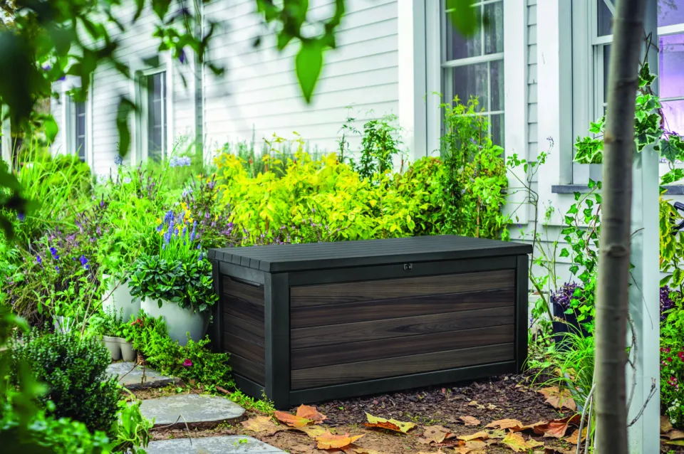 Keter signature opbergbox (630l) rosewood, foto 2