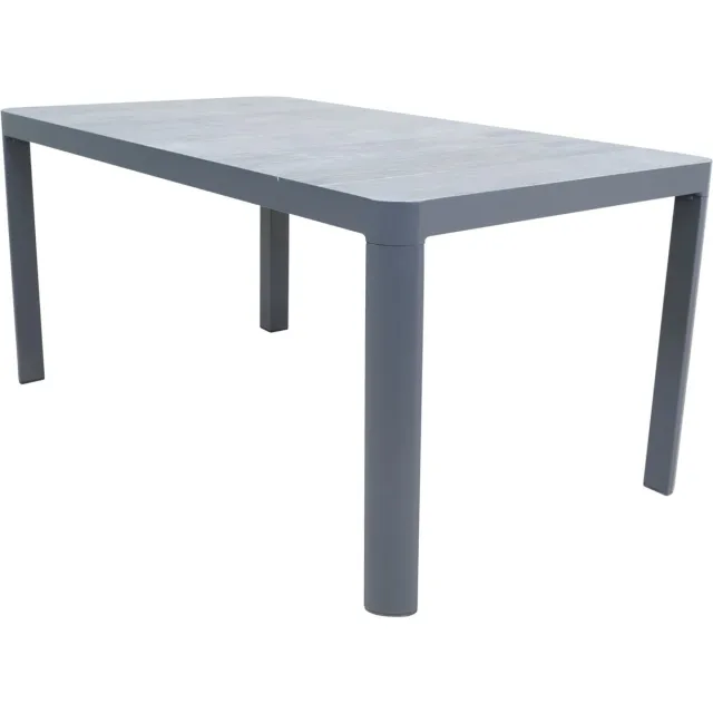 Lesliliving Tafel Buiten Tuin Castilla 2.0 160x90cm Lesli Living antraciet