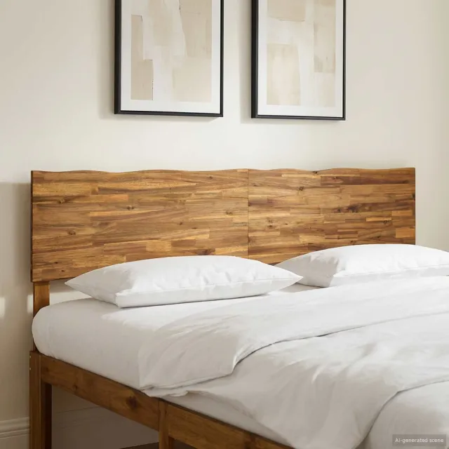 vidaXL Live Edge Hoofdbord ROSTOCK Naturel 200 cm Massief Acaciahout Bruin