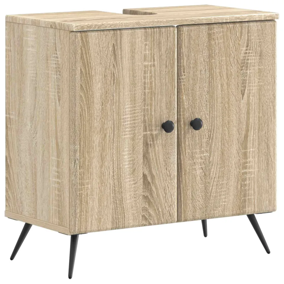 vidaXL Badkamer wastafelkast BREDA Sonoma Eiken 59,5 x 31,5 x 59 cm, foto 3