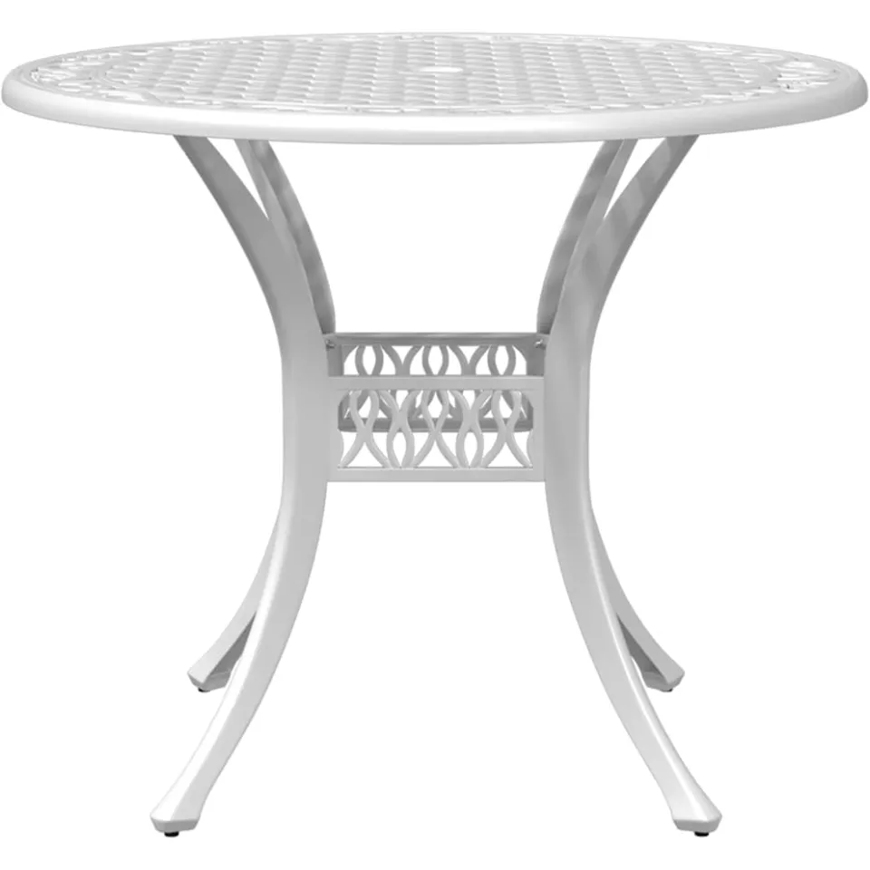 vidaXL 5-delige Tuinset gietaluminium wit, foto 4