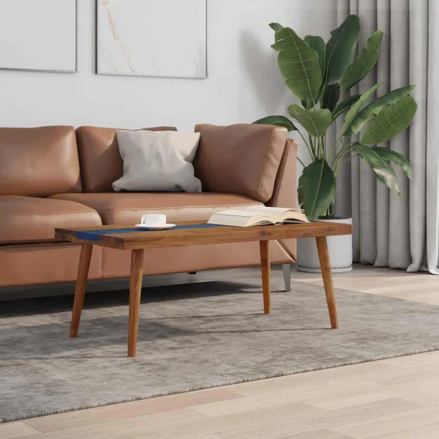 vidaXL Salontafel 100x50x40 cm teakhout hars bruin, foto 2