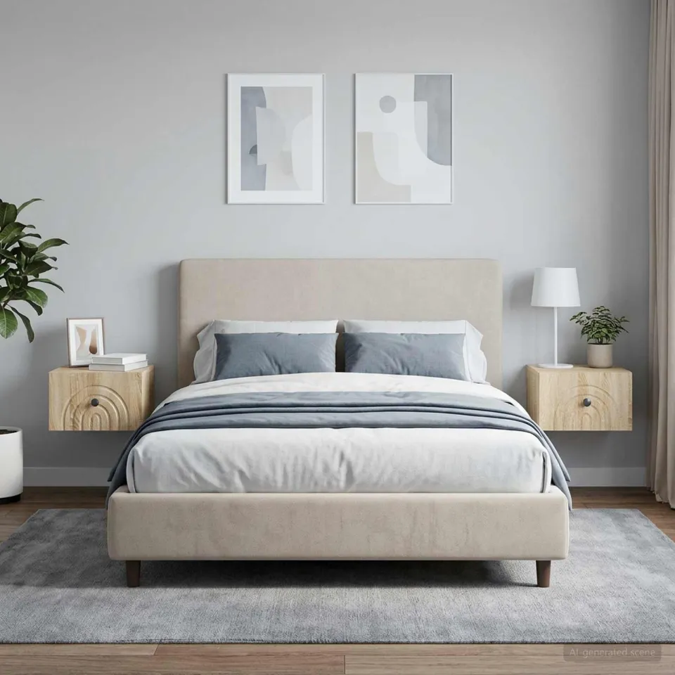 vidaXL Wandbeugel Bedkast 2 st Sonoma Eiken 33 x 34,5 x 20 cm, foto 4