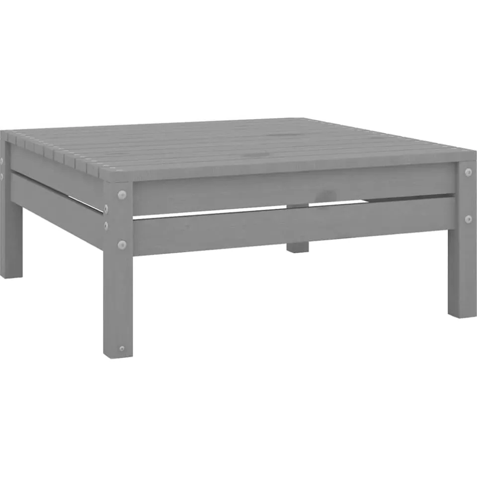 vidaXL 6-delige Loungeset massief grenenhout grijs, foto 4