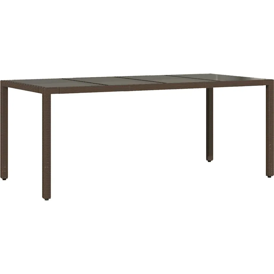vidaXL 7-delige Bistroset met kussens poly rattan bruin, foto 4