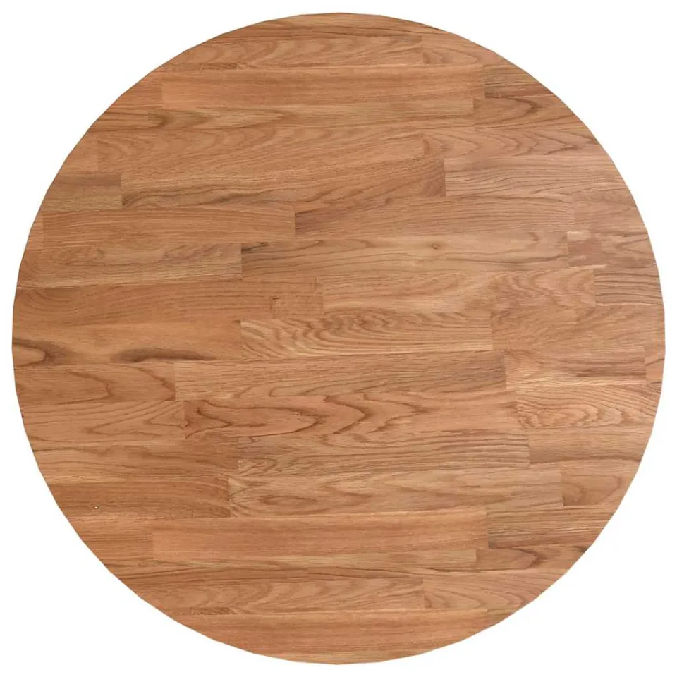 vidaXL Tafelblad rond Ø40x1,5 cm bewerkt massief eikenhout lichtbruin, foto 2