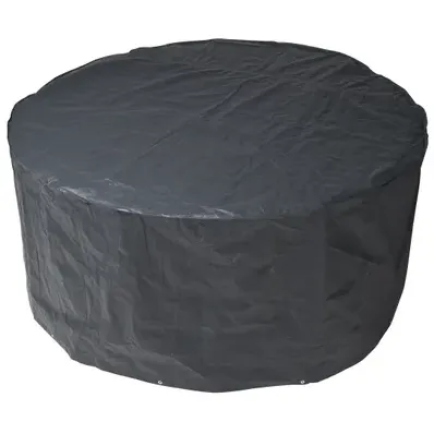 Nature Beschermhoes Voor Tuinmeubelset Pe 100 G/m² Antraciet 90xø205cm Zwart