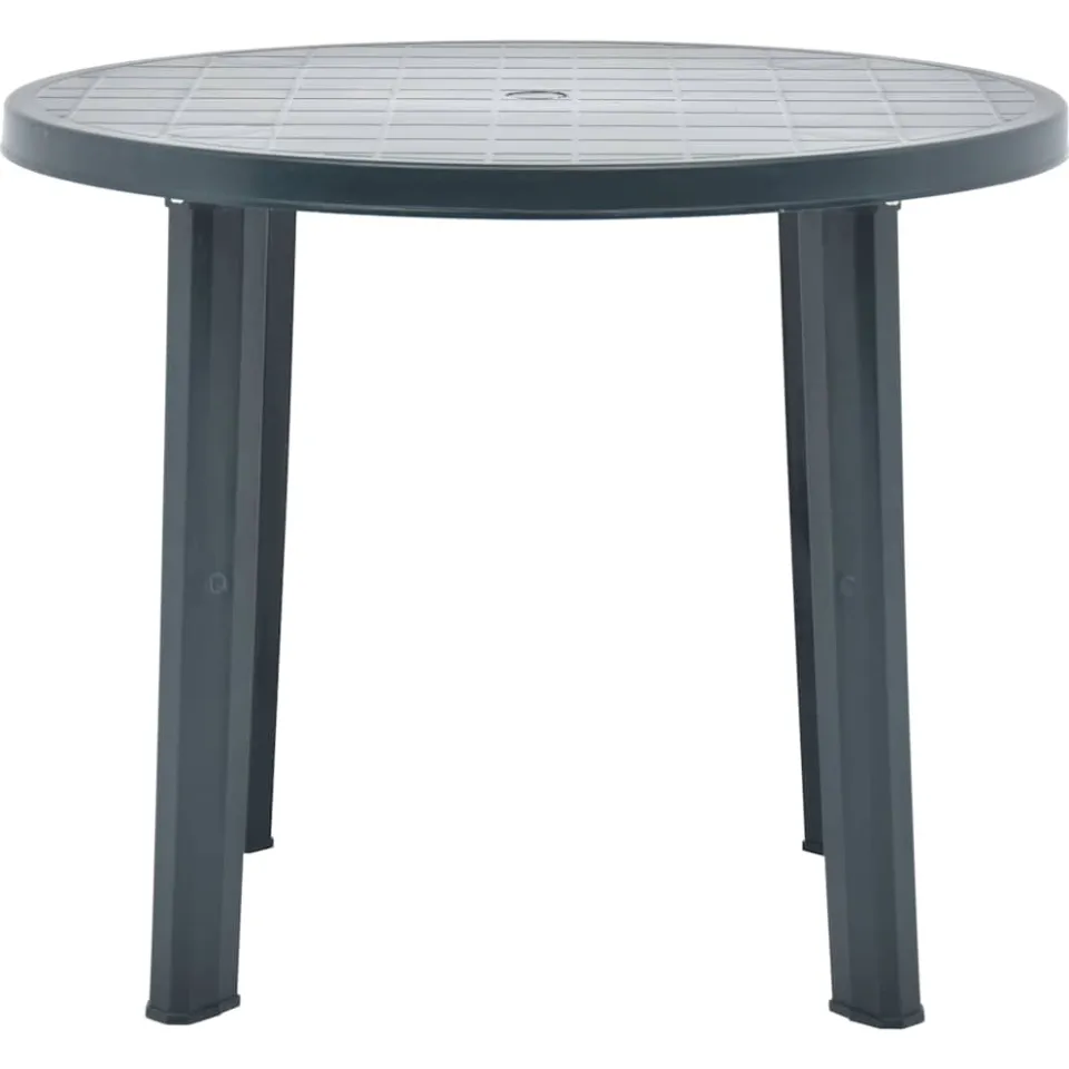 vidaXL Tuintafel 89 cm kunststof groen, foto 2