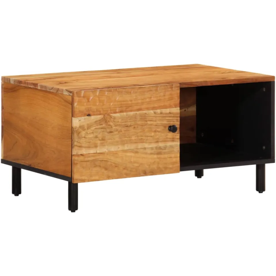 vidaXL Salontafel 80x50x40 cm massief acaciahout Bruin