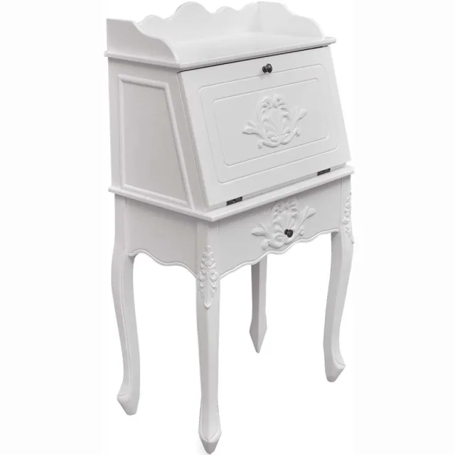 vidaXL Franse secretaire hout Wit