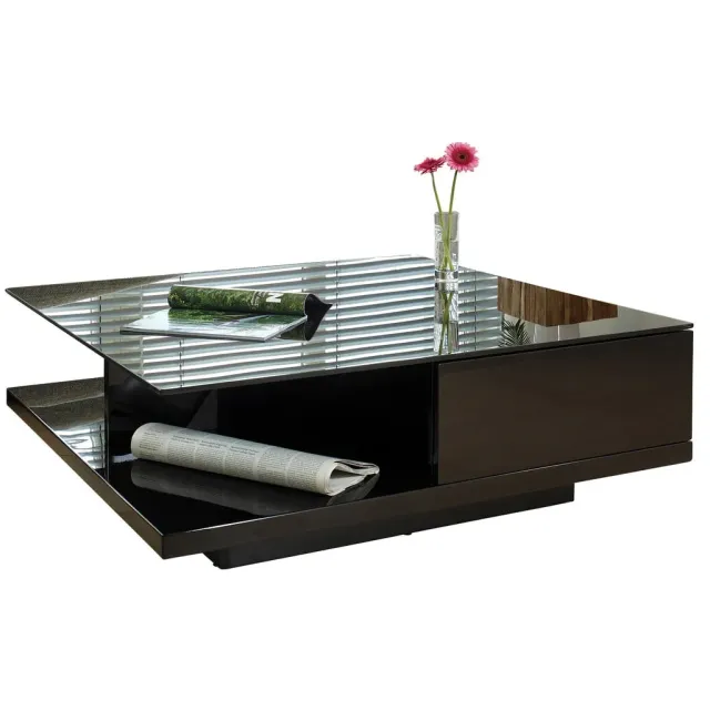 salontafel Sabrosa hoogglans zwart