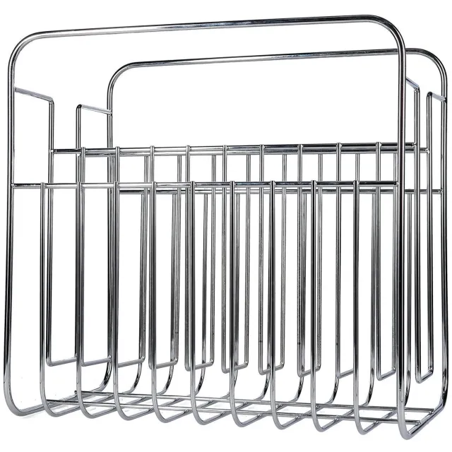 Salt & Pepper Tijdschriftenrek 34x20,5xH33cm chrome Album Zilver