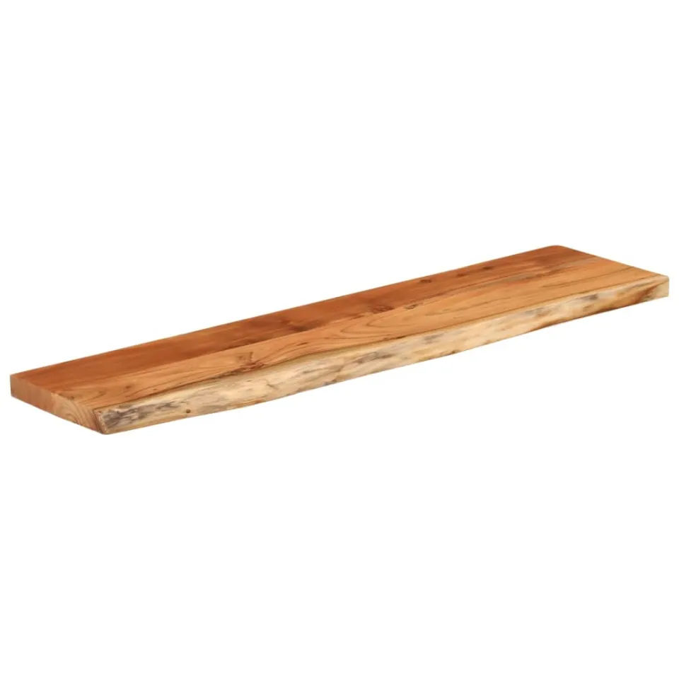 vidaXL Tafelblad rechthoekig natuurlijke rand 160x40x2,5 cm acaciahout Bruin