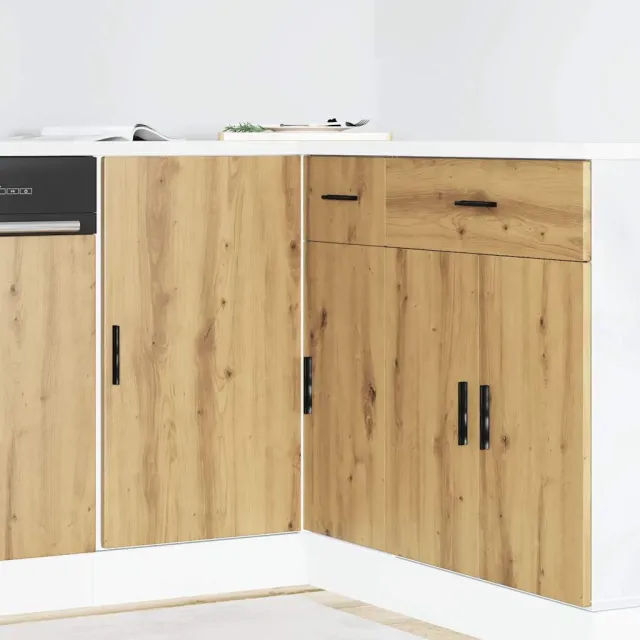 vidaXL Onderkast Lyon bewerkt hout artisanaal eikenkleur Bruin
