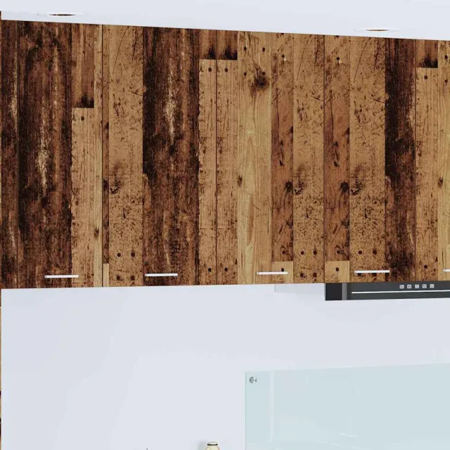 vidaXL Hangkast Oud hout 80 x 31 x 80 cm Bewerkt hout Bruin
