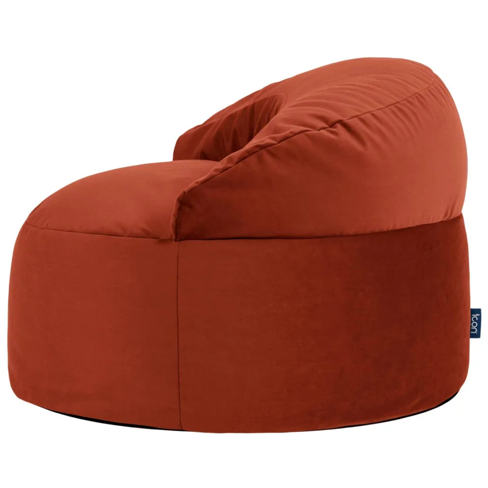 icon - Orb Zitzak Fauteuil - Fluweel - Terracotta, foto 3