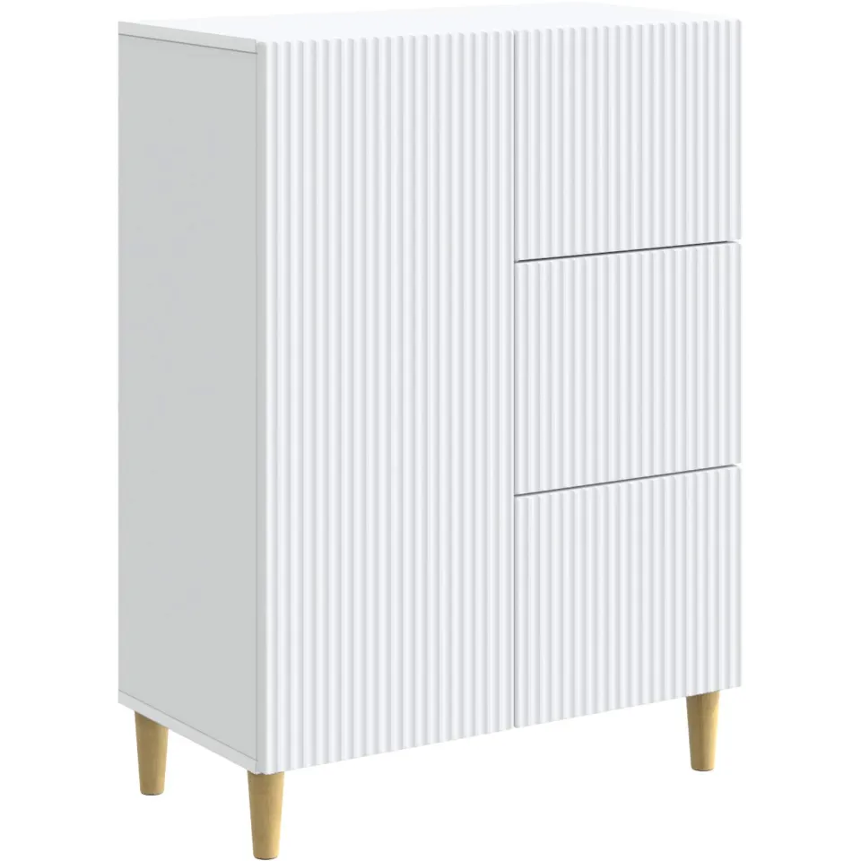 vidaXL Dressoir Wit 66 x 34,5 x 90 cm Bewerkt hout, foto 3