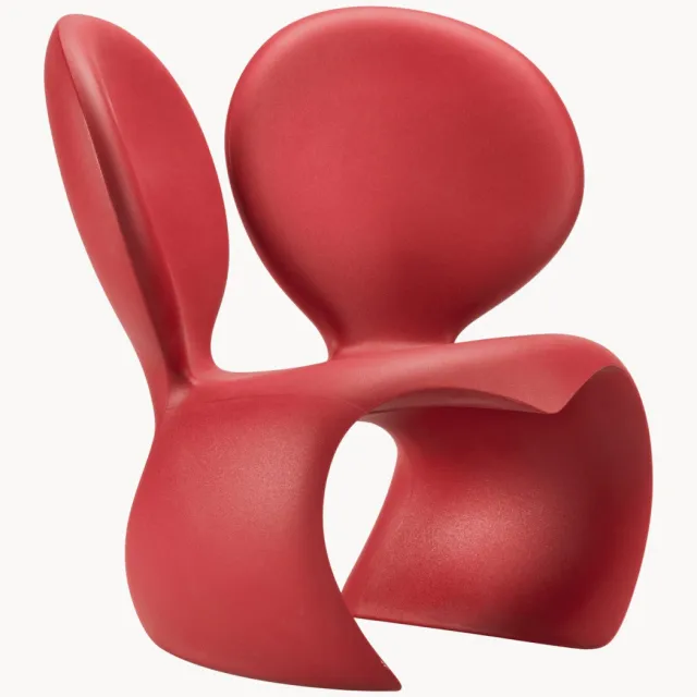 Qeeboo Fauteuil Don't F**K with The Mouse Rood