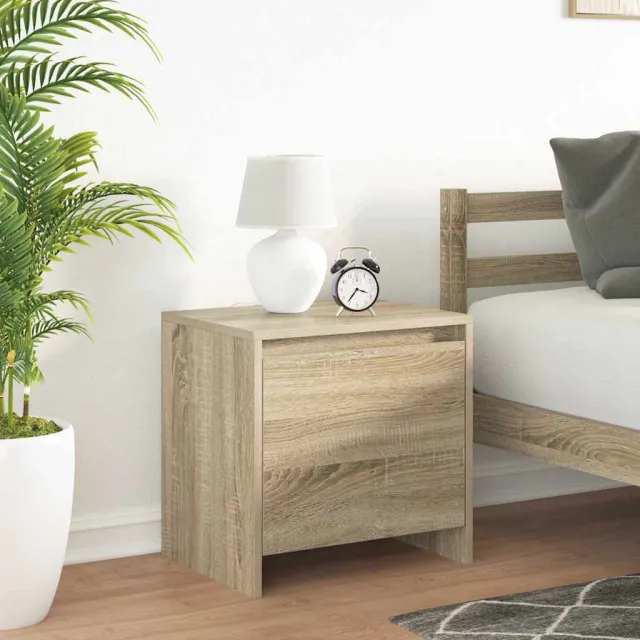 vidaXL Nachtkastje 45x34x44,5 cm bewerkt hout sonoma eikenkleurig, foto 2