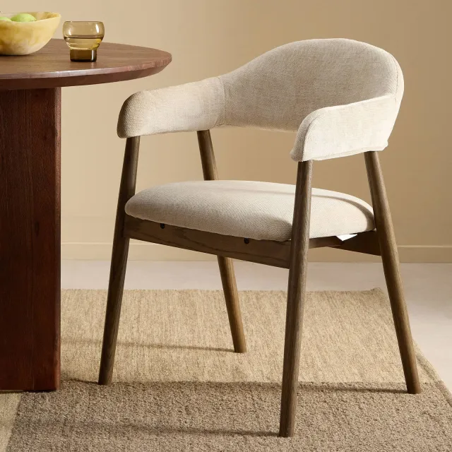NOUS Living eetkamerstoel Myra beige, foto 2