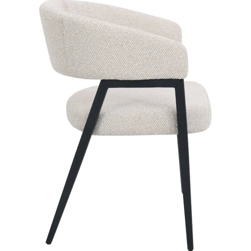 Giga Meubel Fureso eetkamerstoel met armleuningen beige, foto 5