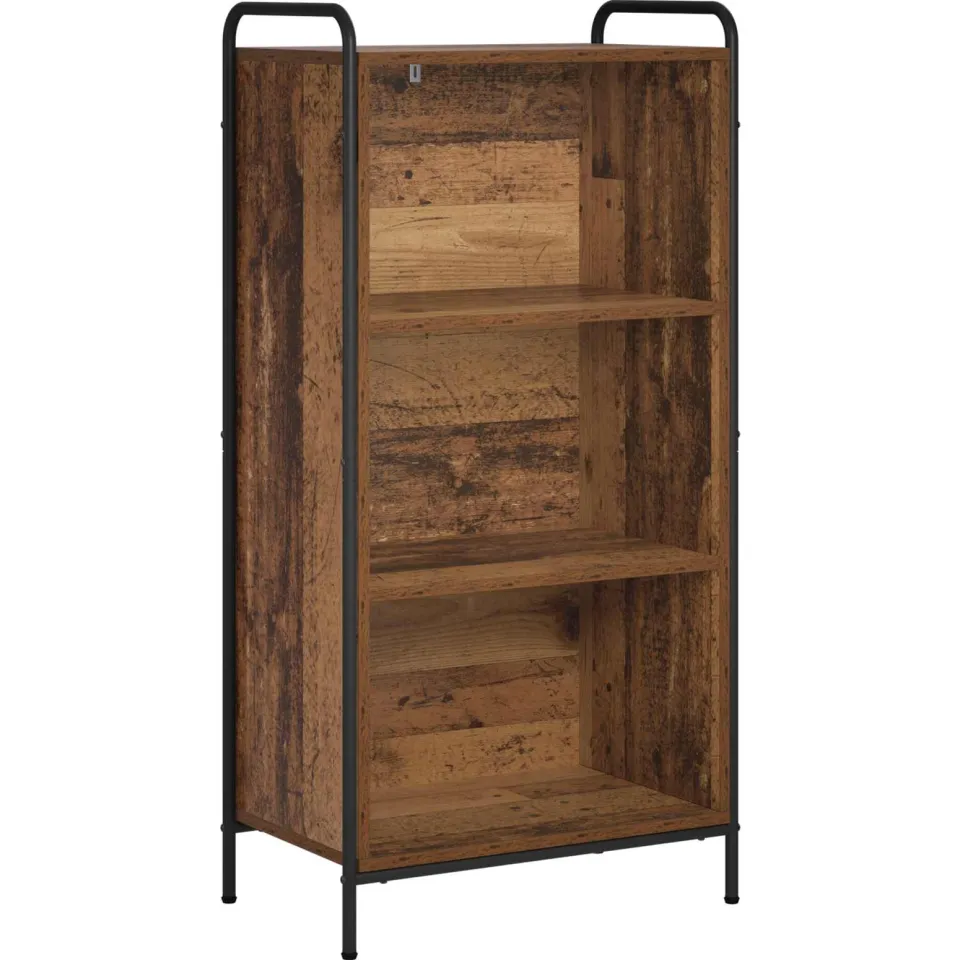 vidaXL Boekenkast 55,5 x 33 x 174 cm Bewerkt hout Oud hout bruin, foto 3