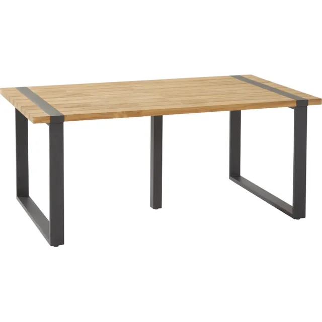 4 Seasons Outdoor Taste Alto tuintafel - teak hout - 180x100 cm. Antraciet/Hout kleur;Hout;