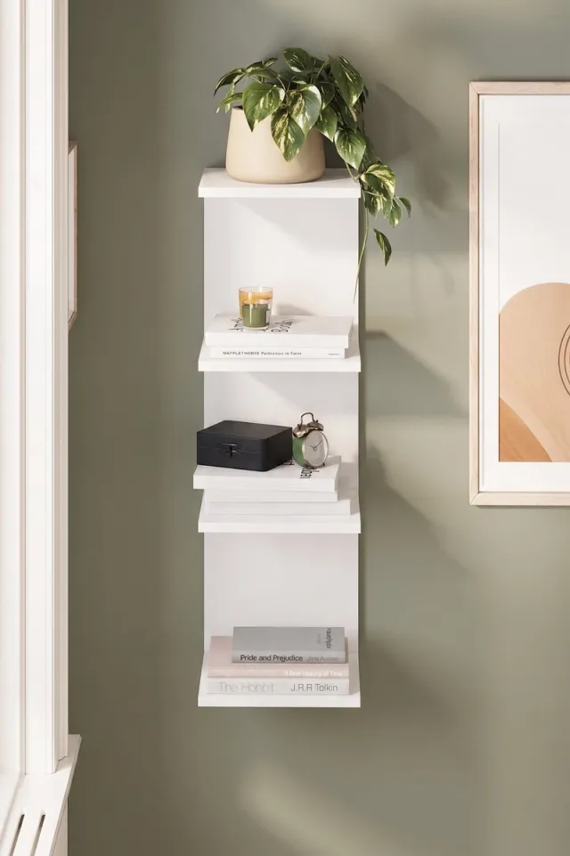 Bofigo Boekenkast - Wandboekenkast – Wandplank – Wit - 95 x 30 cm