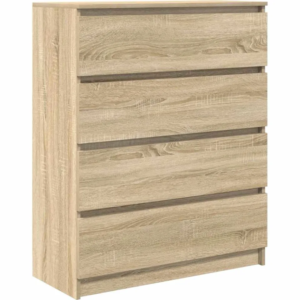 vidaXL Dressoir 80x35x99 cm spaanplaat Sonoma eikenkleurig Bruin