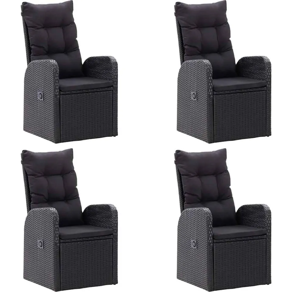 vidaXL 7-delige Tuinset zwart, foto 3