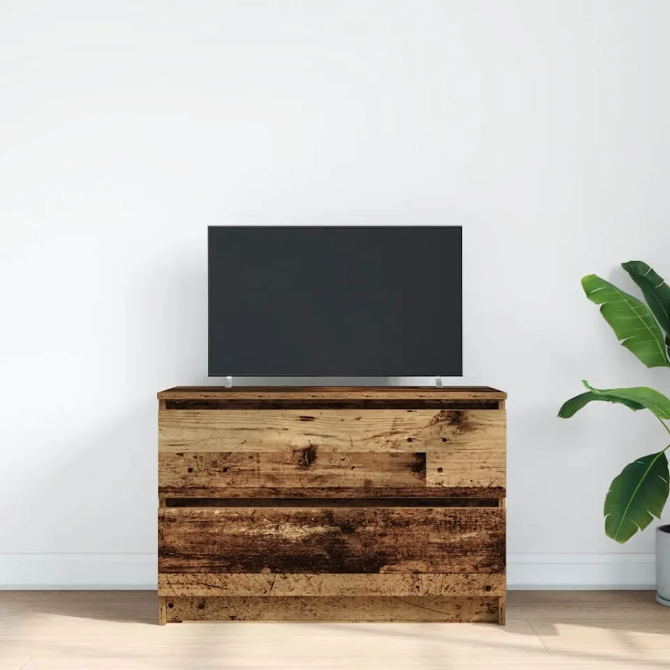vidaXL Tv-meubel 80x35x54 cm spaanplaat oud hout bruin, foto 2