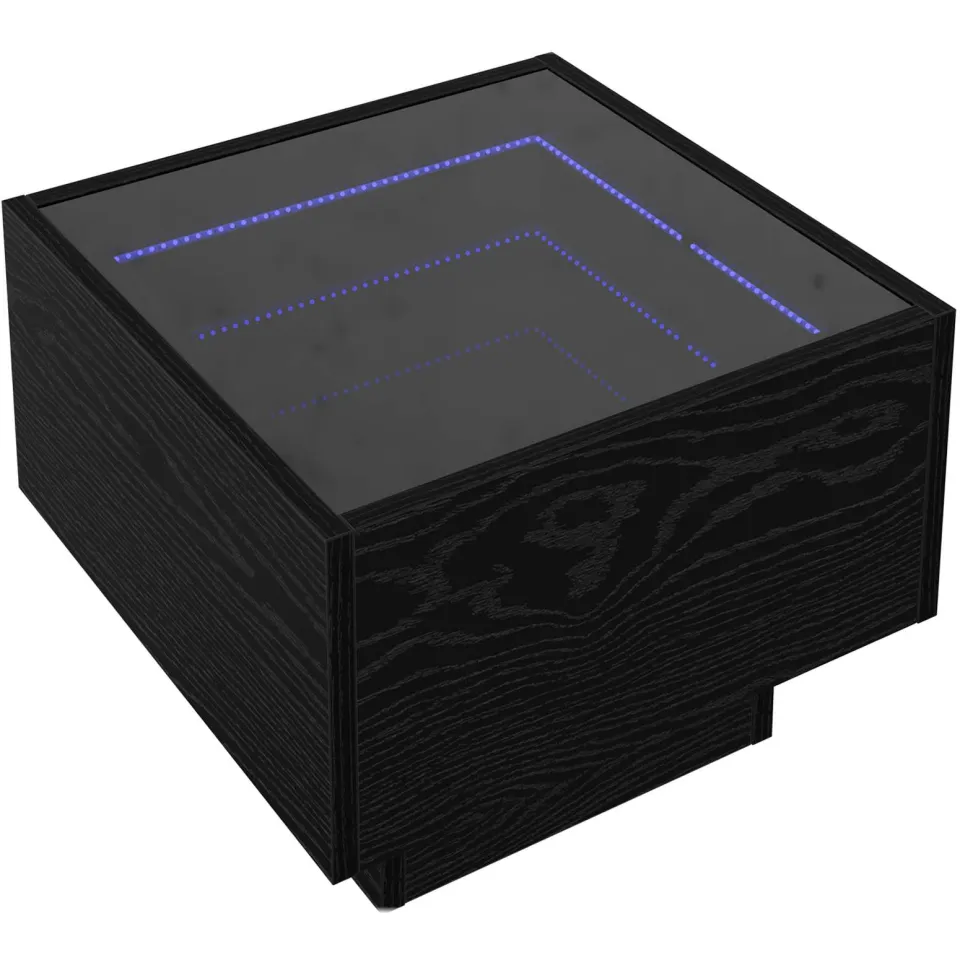 vidaXL Salontafel Zwart eiken 40 x 40 x 30 cm Bruin