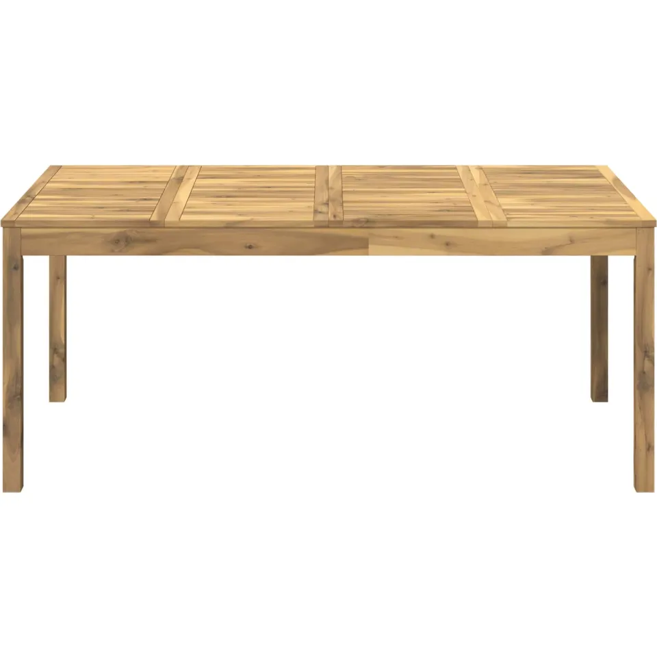 vidaXL Tuindiner tafel LAREN Witgewassen 180 x 88,5 x 75 cm Bruin