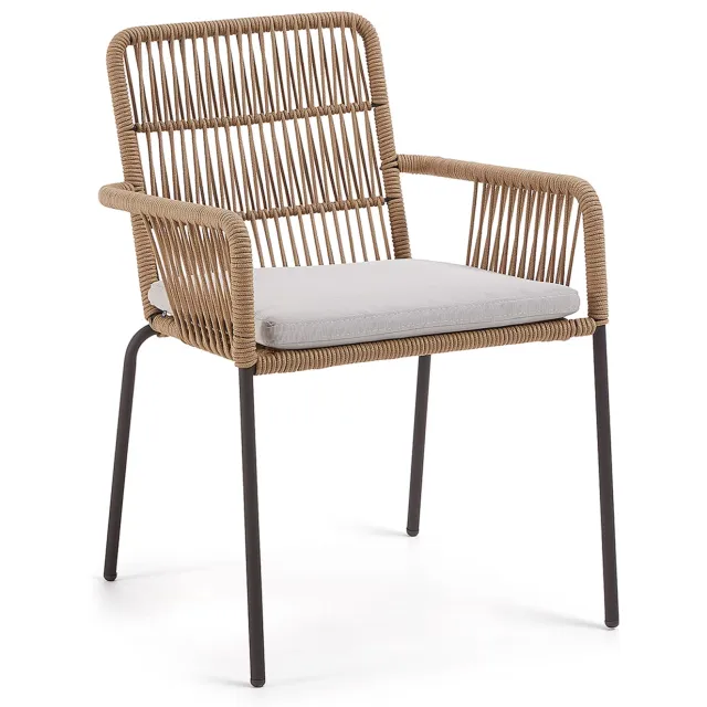 Kave Home Samanta tuinstoel grijs Beige