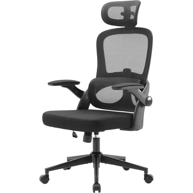 Sihoo M102 Ergonomische Bureaustoel - Verstelbare Hoogte & Lendensteun - Inklapbare Armleuningen - Breed Zitkussen - BIFMA Gecertificeerd - Kantoor/Thuis/Gaming - Zwart M102C-Zwart