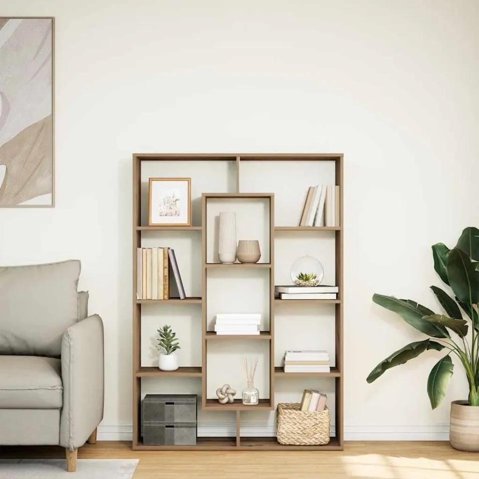 vidaXL Boekenkast 102x29x143 cm bewerkt hout artisanaal eikenkleur, foto 4