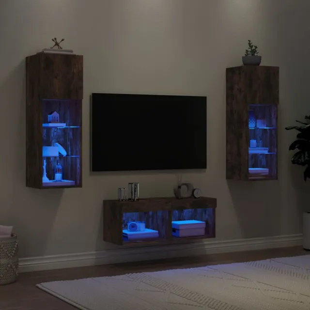 vidaXL TV Wandkasten 40 x 30 x 30 cm Gerookt eiken Bruin
