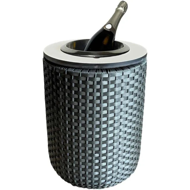 COOTAB Cooler Table 4-in-1 Loungetisch mit Edelstahl-Kühler London 50 cm antraciet