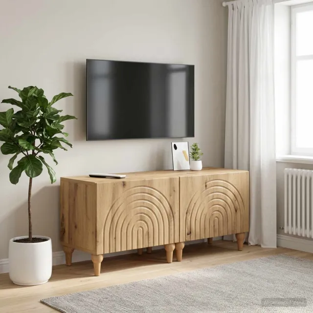 vidaXL Tv-meubel Artisanaal eiken Bewerkt hout, foto 2